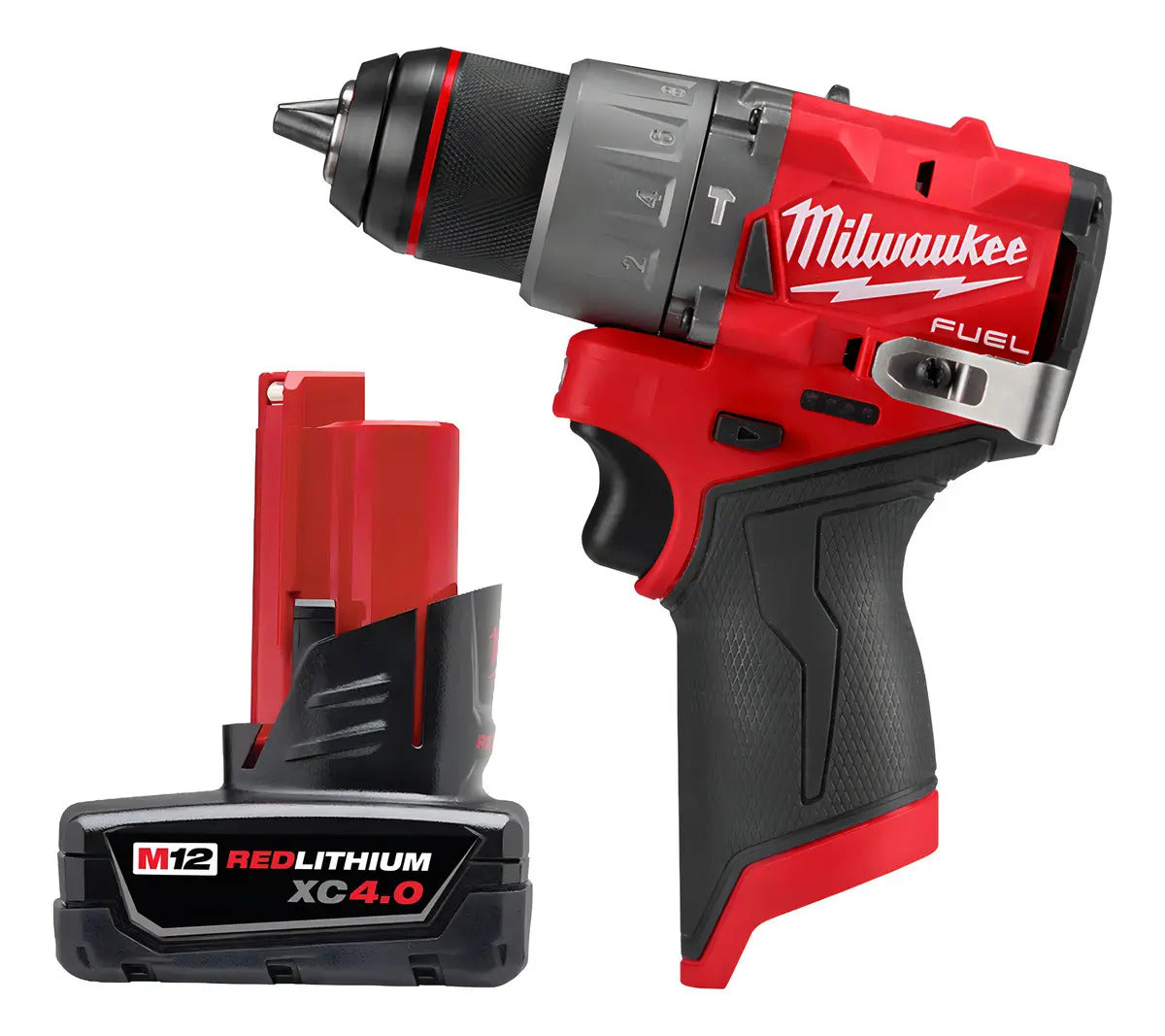 Taladro Percutor Y Atornillador Fuel 12v Milwaukee 3497-259a