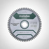 Hoja Sierra Disco Metal Madera 216mm 5° Negativo 60d Metabo.