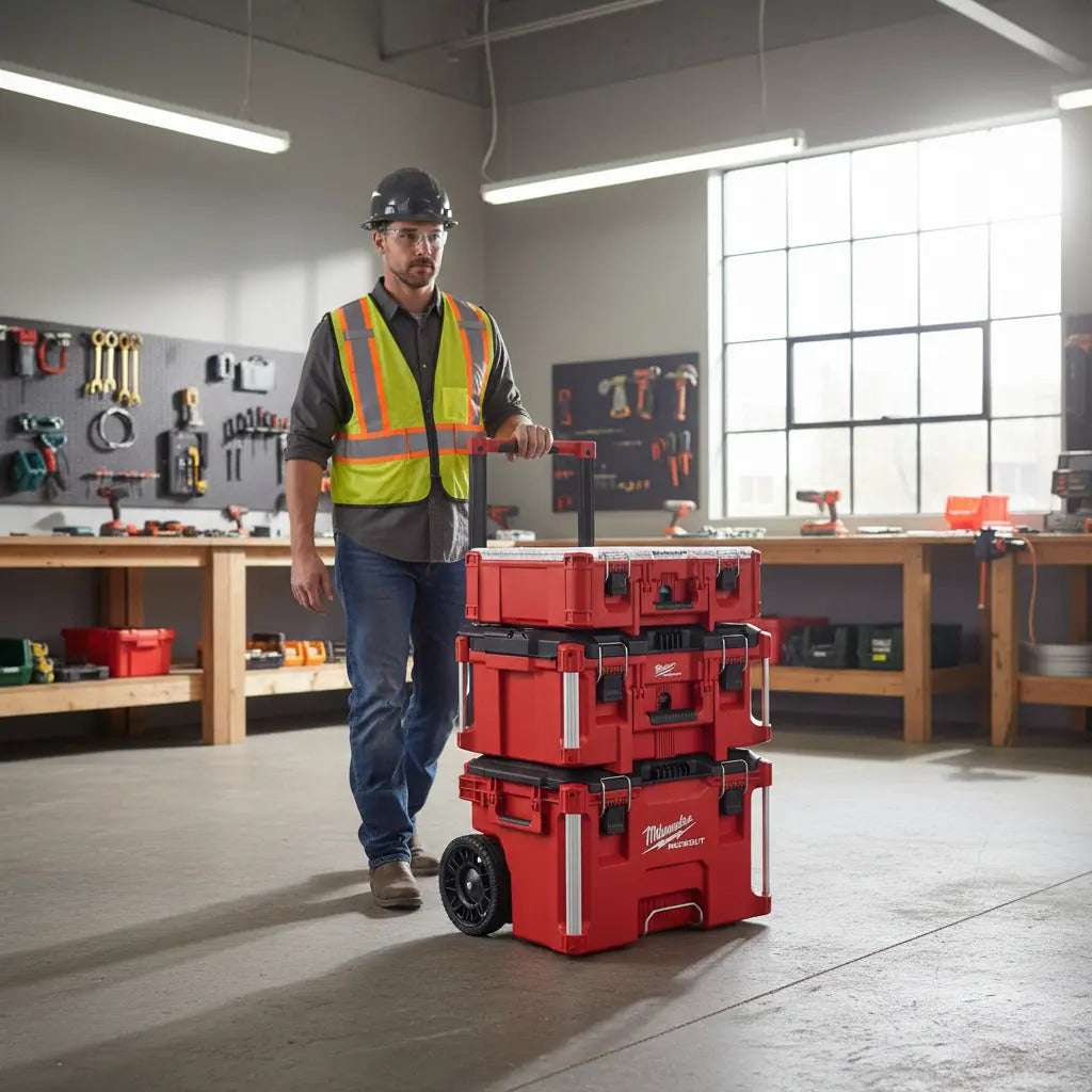 Carro De Herramientas Modular Cajas Rack Milwaukee 3 Packout