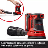 Lijadora Inalambrica 18v Orbital D Palma Einhell Kit Bateria