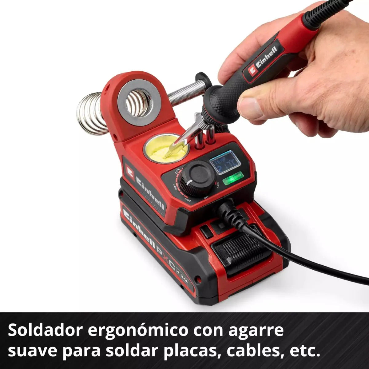 Soldador Estaño Inalambrico 18v Einhell Te-si 18/480 Li Solo