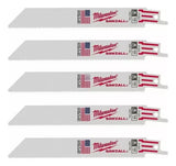 Blister 5 Hojas de Sierra Sable para Metal 6'' 14 Dpi Milwaukee 4800-5182 4