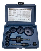 Kit De Sierra De Orificio Bimetálico Blu-mol 9593, 9 Piezas
