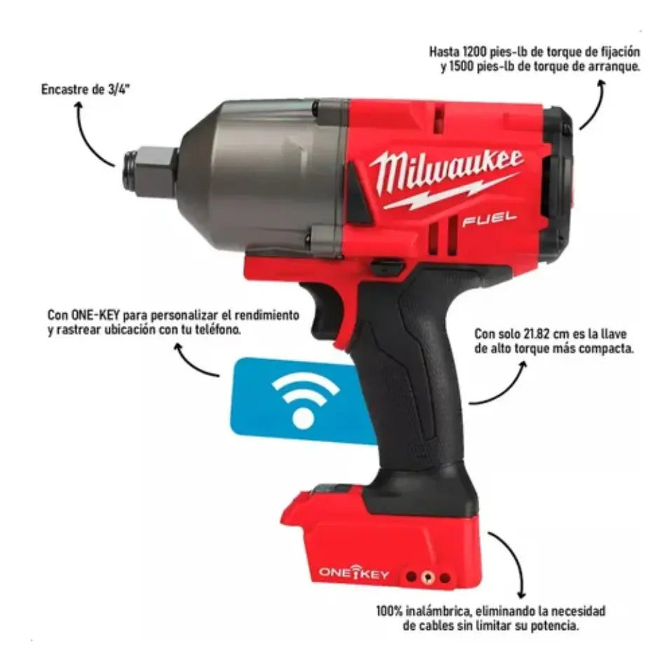 Combo Llave De Impacto Milwaukee 2864-159p Batería+cargador