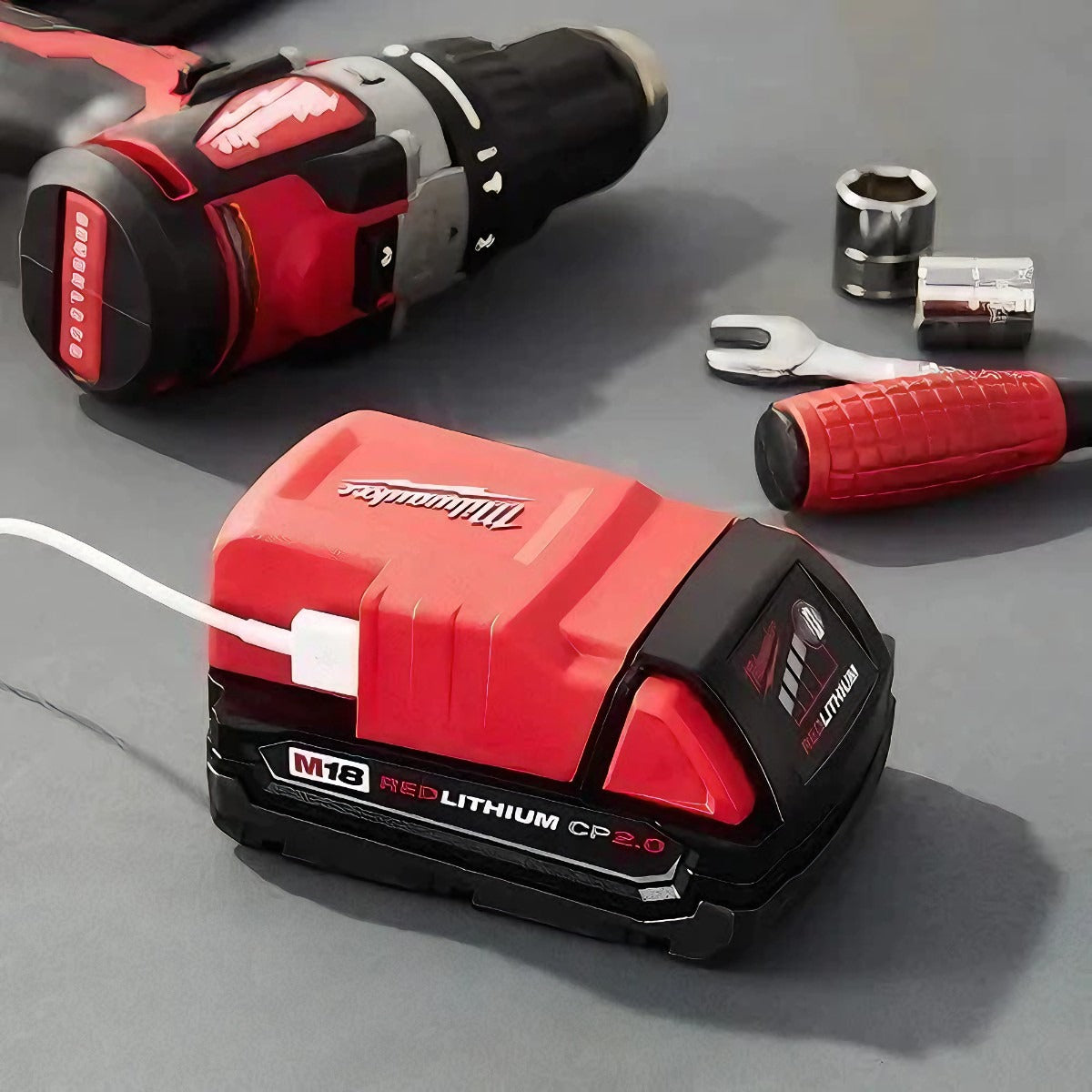Cargador Usb Para Telefono M18 2,1Ah. Milwaukee 49-24-2371 3