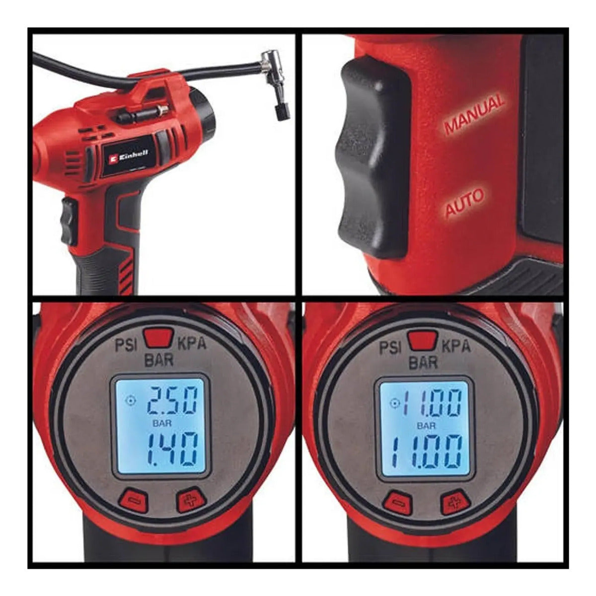Compresor Manual Inalambrico Einhell Ce-cc 18 +carg+bat 2.5a