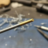 5 Electrodos Tig Tungsteno 2.4mm X 175mm Punta Dorada Wolfer