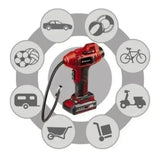 Compresor Manual Inalambrico Einhell Ce-cc 18 +carg+bat 2.5a