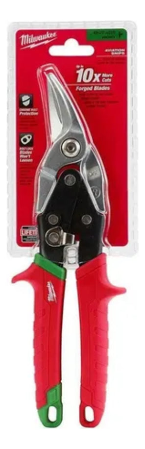 Tijera de Aviación para Chapa de Corte Izquierdo Milwaukee 4822-4520 1