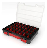 Gavetero Organizador Plastico Tornillos Divisiones Qbrick Xl