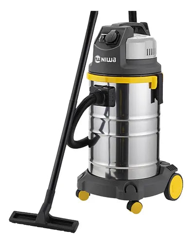 Aspiradora Industrial Niwa 30l Acero Inox Polvo Agua 1600w