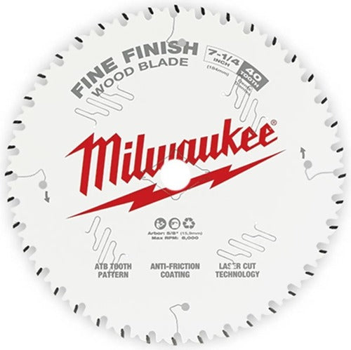 Disco de Sierra Circular de 40 Dientes 184 mm Milwaukee 4840-0726 1