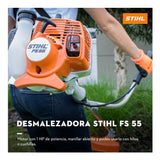 Desmalezadora Solo C/cabezal De Tanza Stihl Fs 55