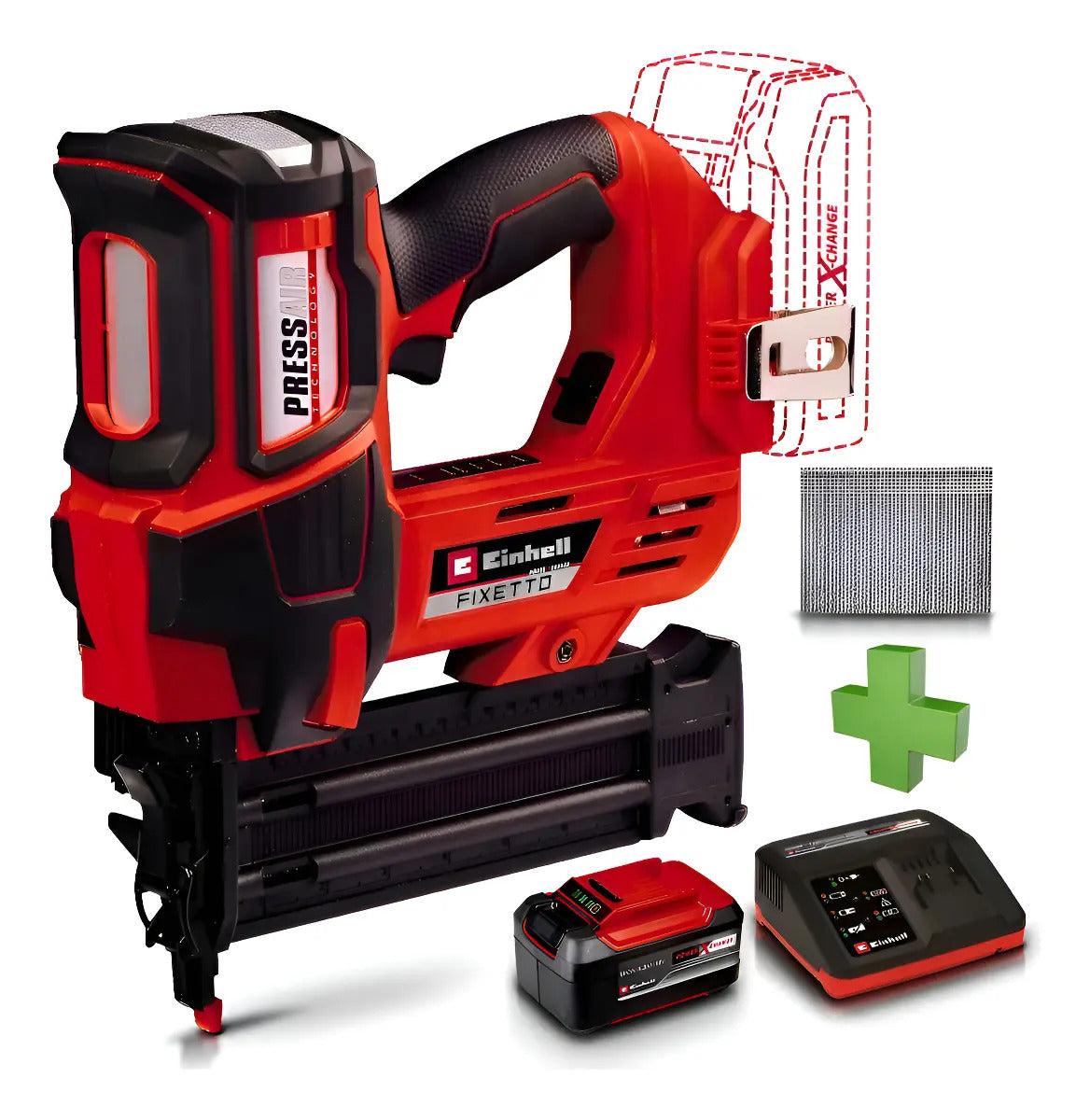 Clavadora Inalambrica Einhell Fixetto + Bateria 5,2 Amp 18v