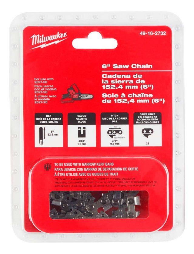 Repuesto Cadena 6" Milwaukee 2527-20 1