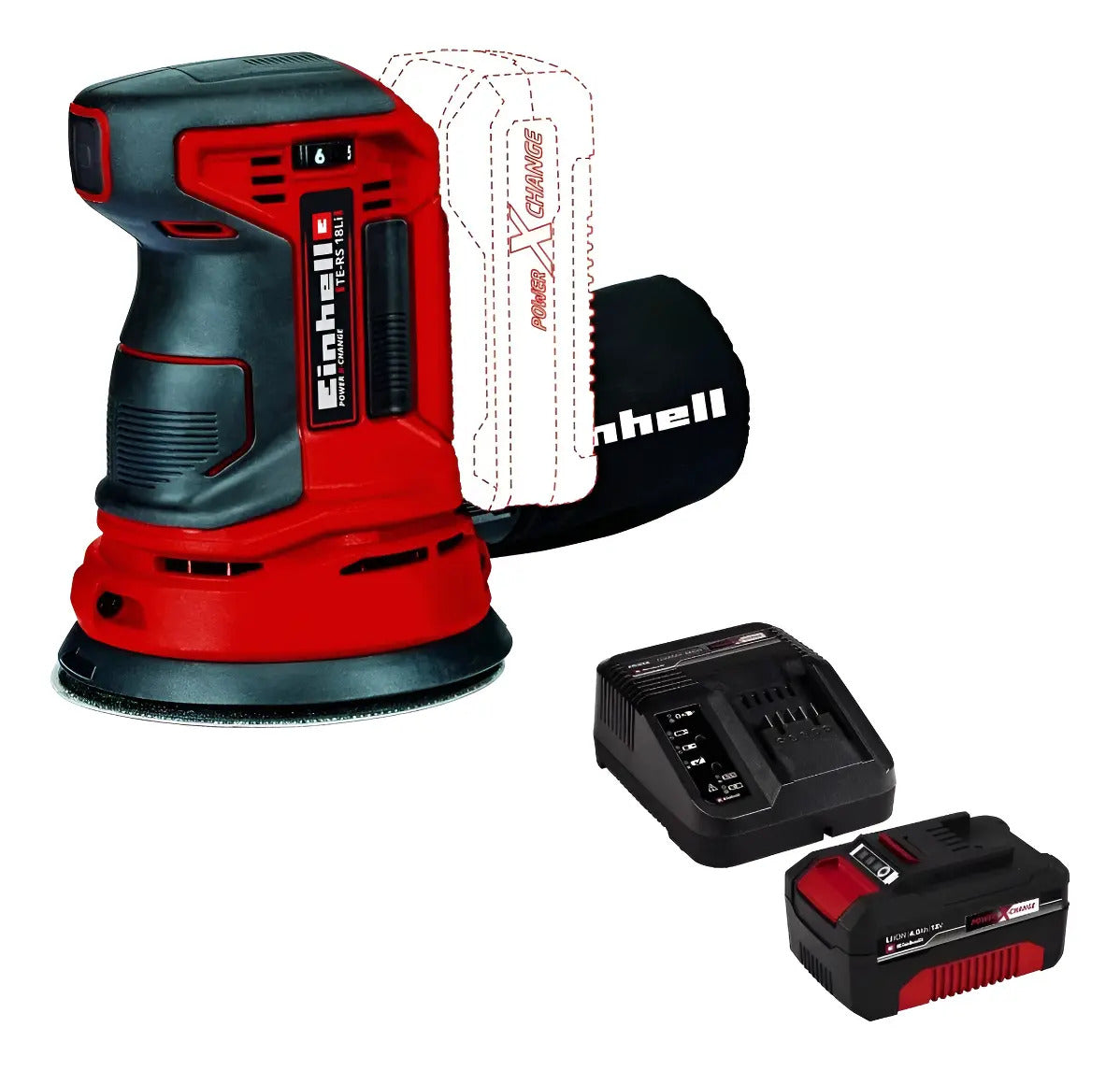 Lijadora Orbital Palma Inalambrica + Bateria 4 Amp Einhell