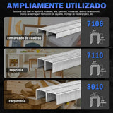 Grapas Galvanizadas Para Tapicería Wolfer 7106, Calibre 22