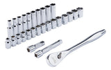 Juego De Dados Metricos 28pzs Mm 1/2 Milwaukee 48-22-9510 2