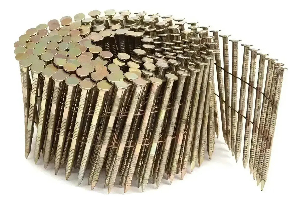 Rollo De Clavos Caja 1500u 3.05x90mm Clavadora Neumática