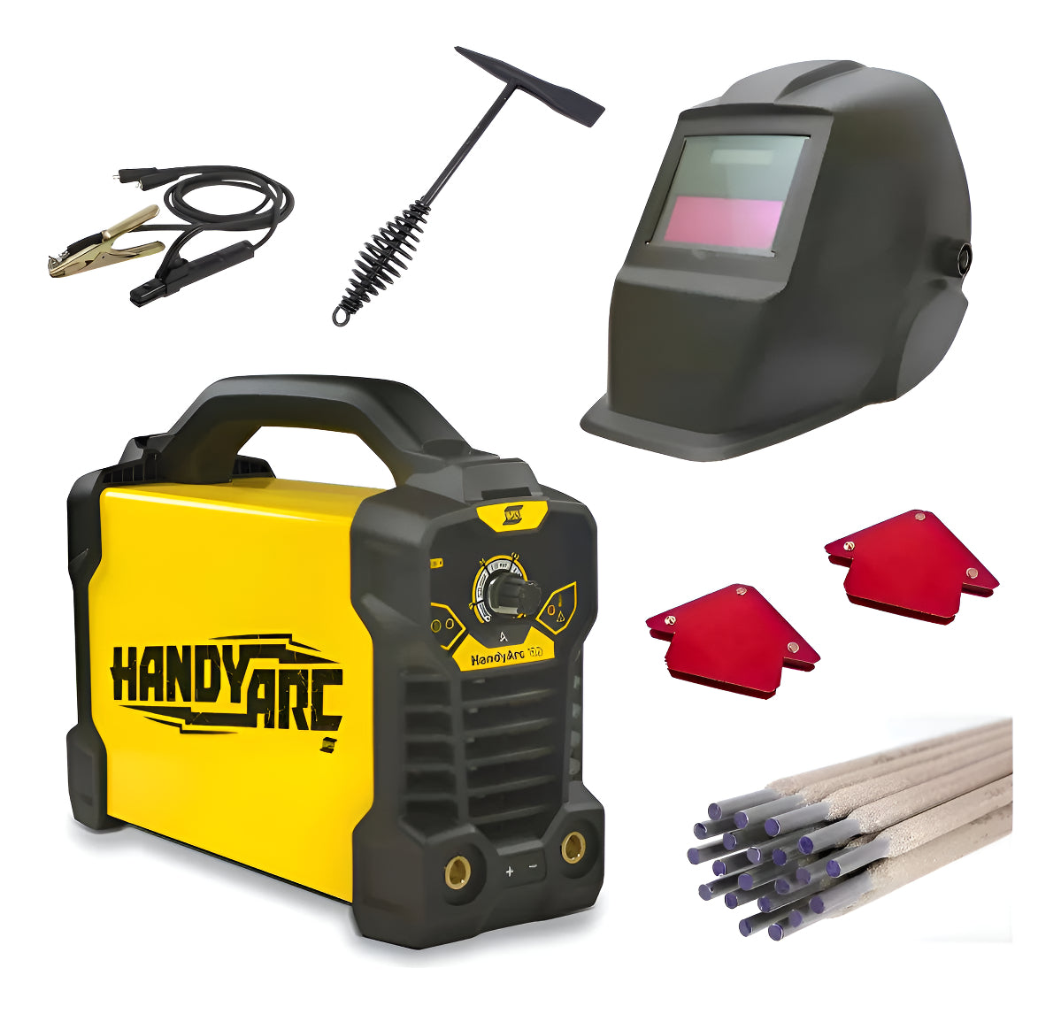 Soldadora Inverter Esab Handy Arc 162i Combo + Mascara