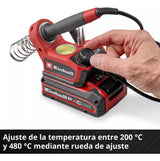 Soldador Estaño Inalambrico 18v Einhell Te-si 18/480 Li Solo
