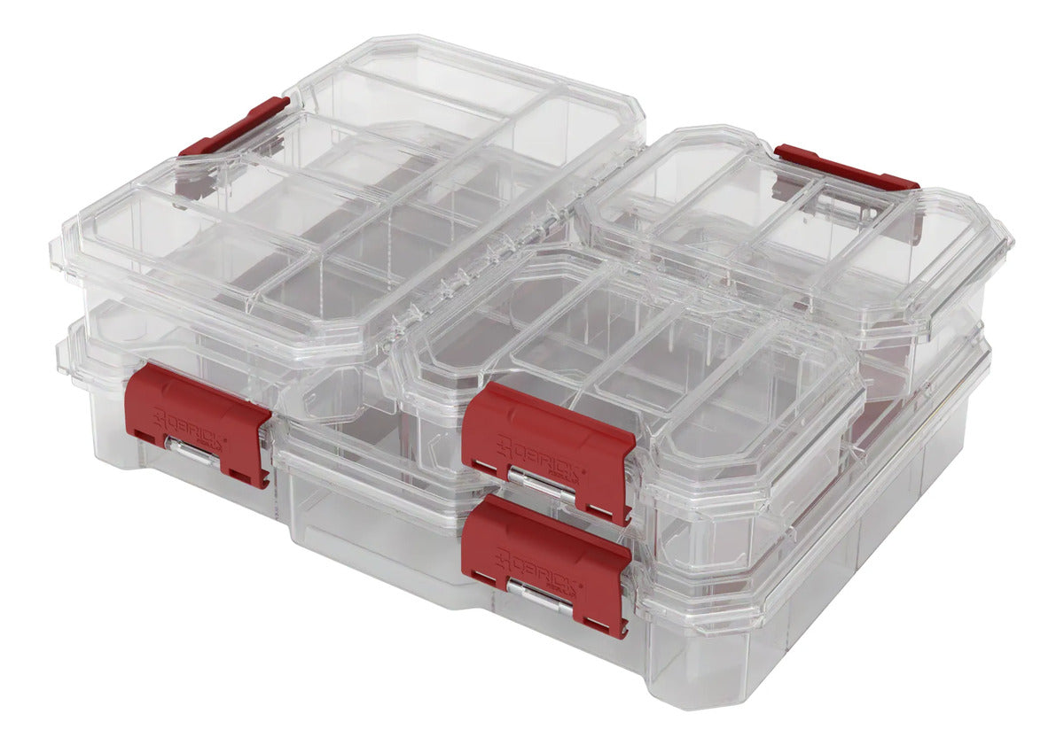 Set 4 Organizadores Plastico Tornillos Bulones Qbrick