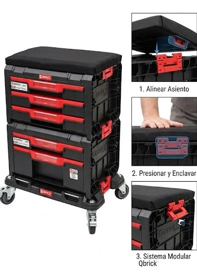 Asiento Para Cajas Y Cajoneras Qbrick System Pro Seat