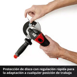 Amoladora Angular Inal. Einhell Te-ag 18/115-2 C/bat 4a Rojo