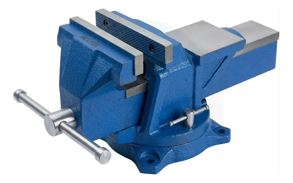 Morsa De Banco N° 6 Industrial Reforzada Wolfer 150mm