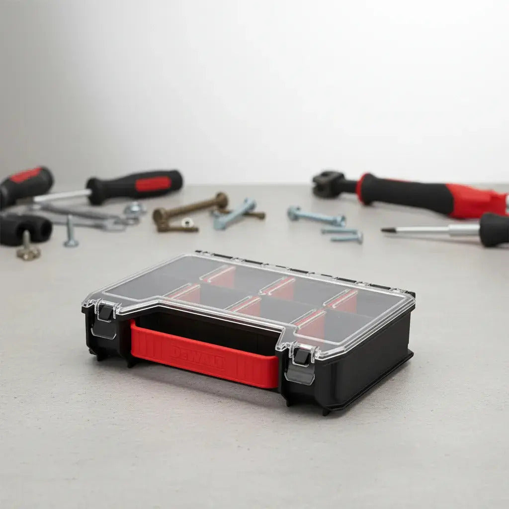 Pack X4 Organizador De Tornillos Y Accesorios Apilable Qbrix