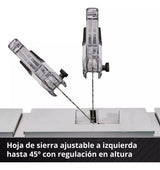 Sierra De Mesa Inalám Einhell Te-ts 36/210 +2bat 4ah+2carga