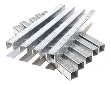 Grampas Miles N3 de 14 mm, pack de 1000, ideales para sujeción en trabajos industriales.