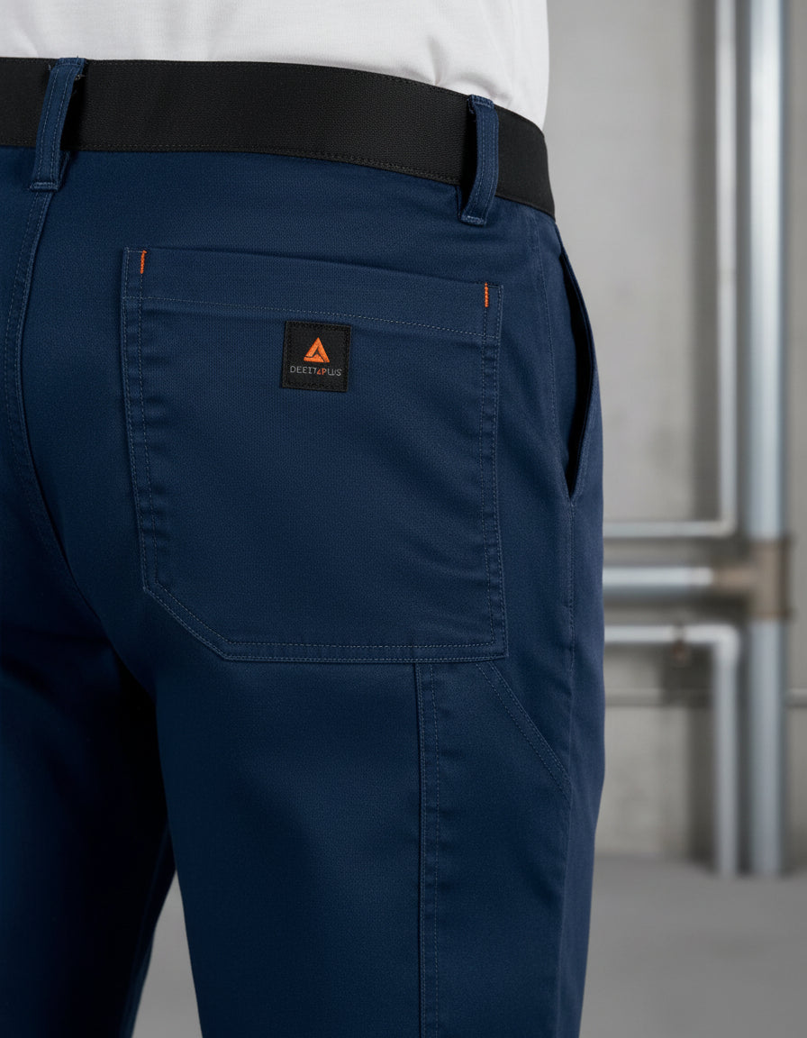 Pantalón De Trabajo Xl Deltaplus M1pa2 Azul Marino Unisex