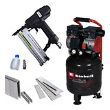 Compresor Silencioso Einhell Te-ac 135/24 Silent + Clavadora