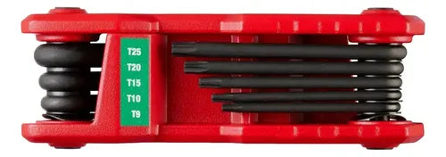 Juego Llaves Milwaukee Torx 8 Piezas 48-22-2184 Plegable