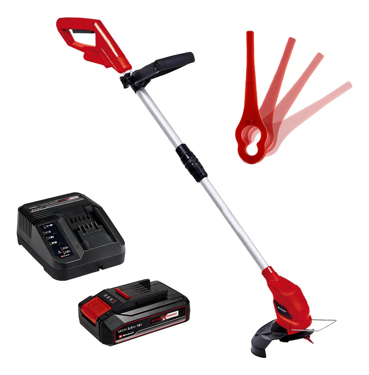 Bordeadora Inalambrica Einhell Bateria 2.5ah Gc-ct 18/24rojo