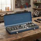 Juego De Enchufes Pieza De 25 Piezas Con Funda Gedore