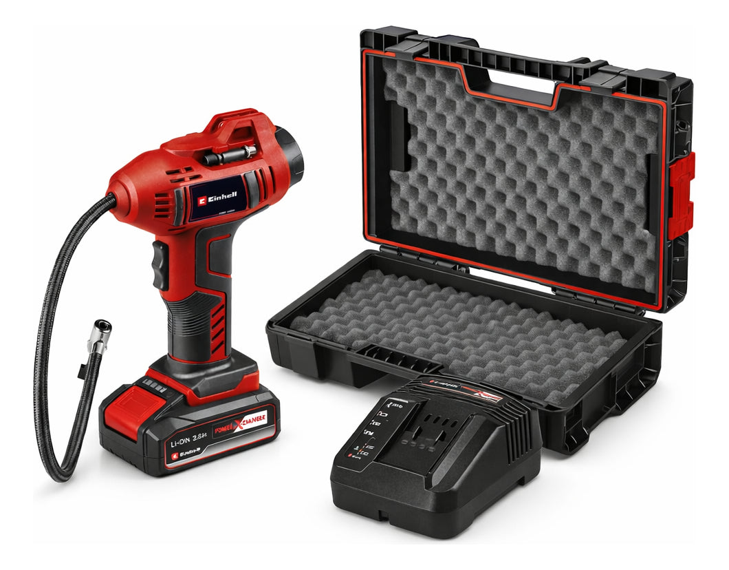 Compresor Manual Inalambrico Einhell Ce-cc 18 +carg+bat 2.5a