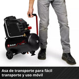 Compresor De Aire Sin Aceite 24l+ Engrampadora Wolfer 2 En 1