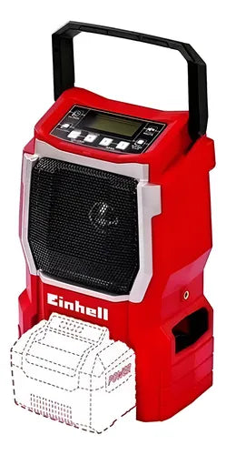 Radio Inalambrica Einhell Te-cr 18 Li-solo Aux, Mp3 Rojo
