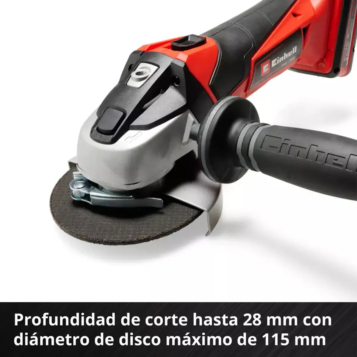 Amoladora Angular Inal. Einhell Te-ag 18/115-2 C/bat 4a Rojo