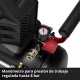Compresor De Aire Sin Aceite 24l+ Engrampadora Wolfer 2 En 1