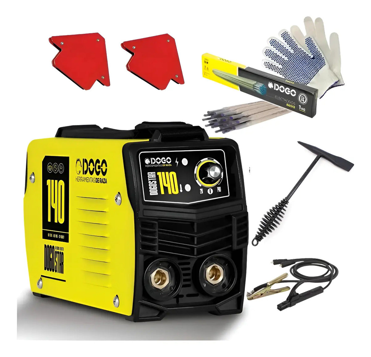 Soldadora Dogo Star 140 Inverter Mma  + Combo + Piqueta