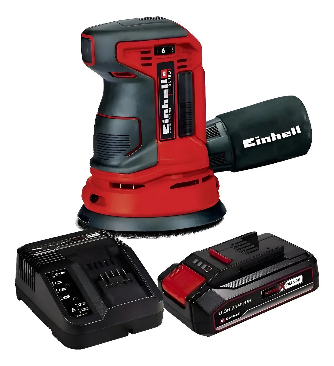 Lijadora + Batería Y Cargador 2.5ah Einhell Te-rs 18 Li-solo