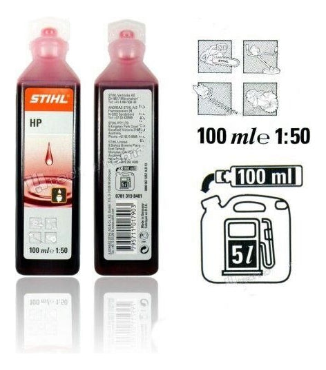 Aceite 2t Stihl Hp X 100ml Para Mezcla 1:50 Motor 2 Tiempos