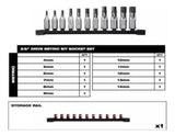 Set de 11 Bocallaves 4-14mm Punta Hexagonal 3/8'' Milwaukee 4822-9543 3