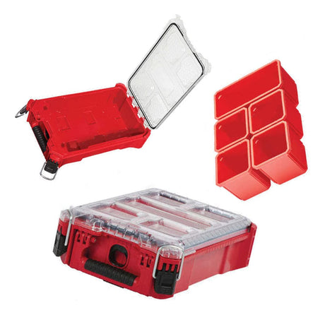 Caja Organizadora Compacta Packout Milwaukee 4822-8435 9