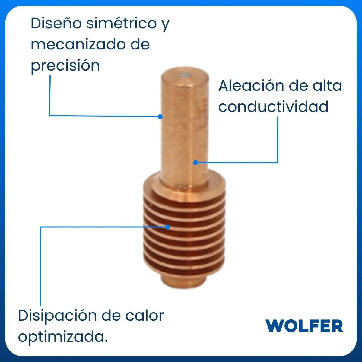 5 Electrodos Compatible Con Hypertherm 220669 Powermax 45