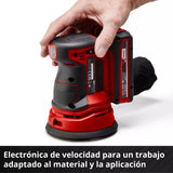 Lijadora Inalambrica 18v Orbital D Palma Einhell Kit Bateria