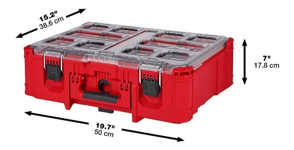 Caja Organizadora Alta con Divisores Packout Milwaukee 4822-8432 5